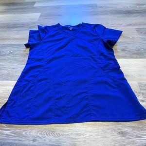 Scrubstar blue scrub top size M